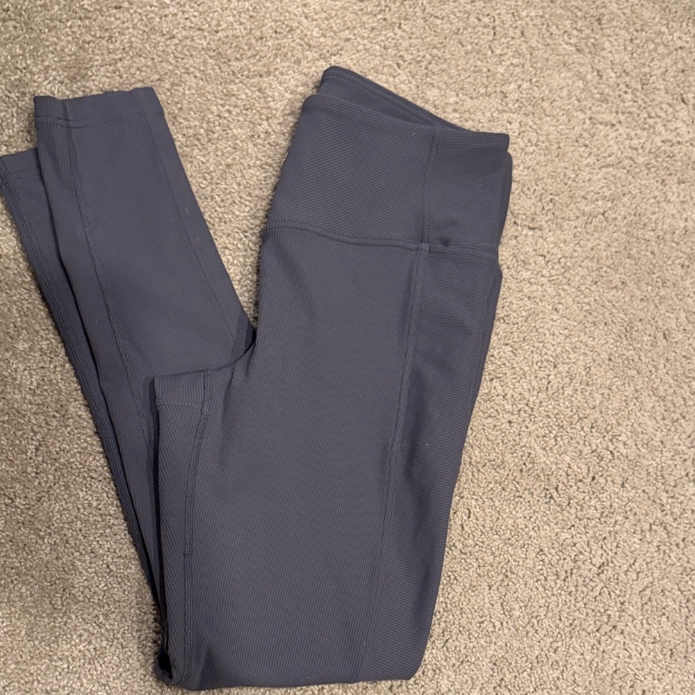 Zella Gray Leggings ribbed